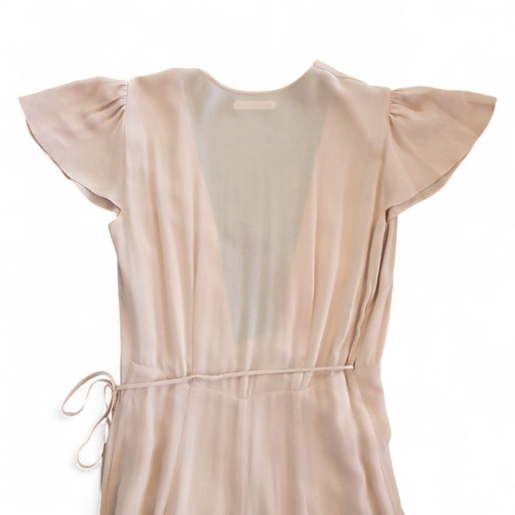 Reformation Rosie Wrap Maxi Dress | Plunge Neck High Slit Flutter Sleeve NWOT M - Picture 8 of 11